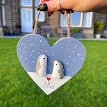 Merry Christmas Penguin Plaque