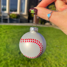 Christmas Cricket Glass Bauble