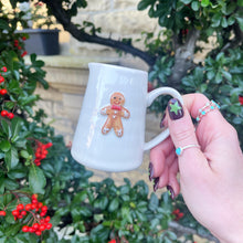 Ceramic Milk Jug With Embossed Gingerbread Man Motif