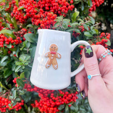 Ceramic Milk Jug With Embossed Gingerbread Man Motif