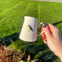 Ceramic Milk Jug With Embossed Blue Tit Design