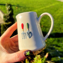 Ceramic Milk Jug With Embossed Gardeners Design