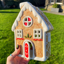 Ceramic Gingerbread T Light House