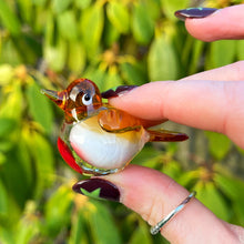 Hand Blown Glass Tiny Robin