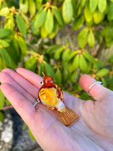 Hand Blown Glass Tiny Robin