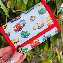 Children's Cars Design Red Wallet