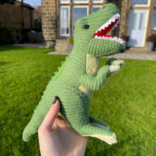 Knitted T Rex Dinosaur Soft Toy