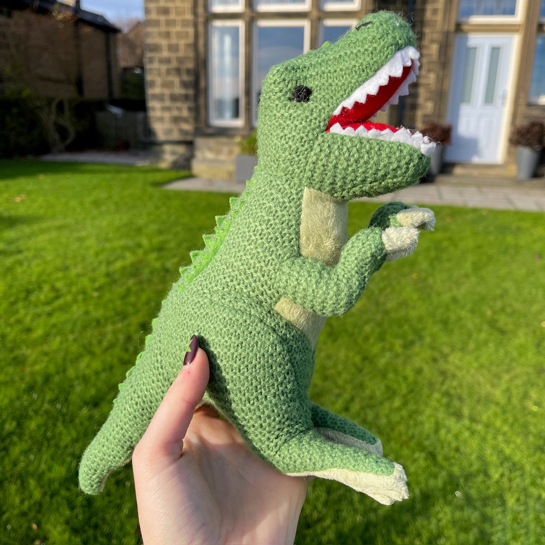 Knitted T Rex Dinosaur Soft Toy