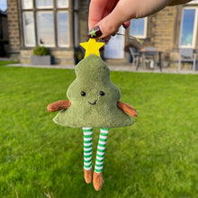 Padded Smiley Christmas Tree Decoration