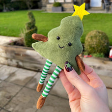 Padded Smiley Christmas Tree Decoration