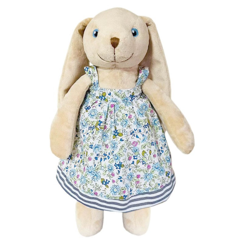 Mrs Rabbit In Blue Cotton Dress