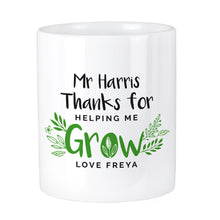 Personalised Teachers Plant Or Pen Pot