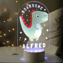Personalised Dinosaur Colour Changing Night Light