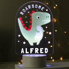 Personalised Dinosaur Colour Changing Night Light