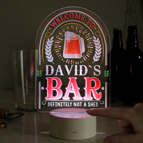 Personalised LED Colour Changing Bar Light