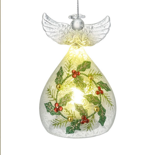 Light Up Holly And Berry Angel