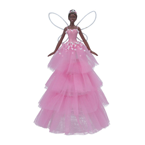Christmas Fairy In Pink Dress
