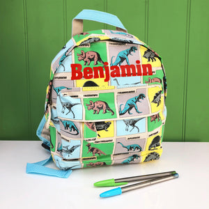 Dinosaur Personalised Backpack