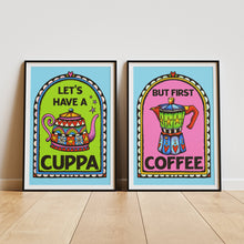 But First Coffee – Kettle Print, Funky Retro Kitchen Wall Art