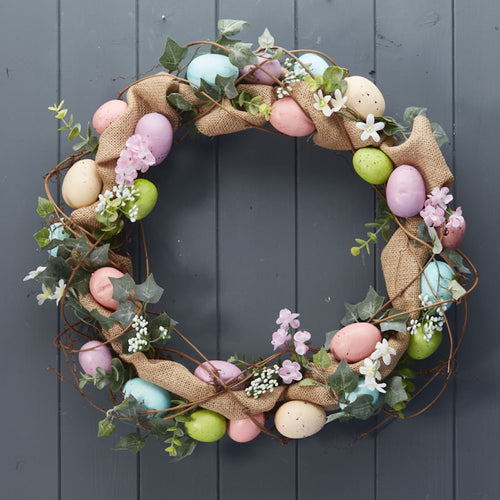 Large Easter Spring Floral Wreath