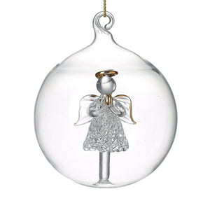 Christmas Glass Angel Bauble