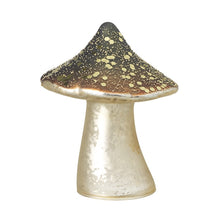 Golden Glass Mushroom Ornament