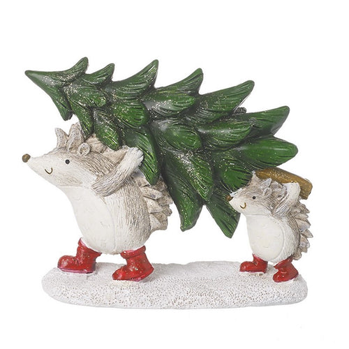 Christmas Decoration With Hedgehogs