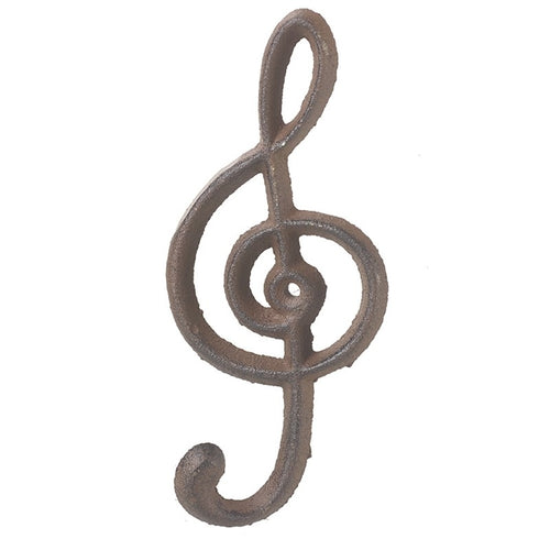 Cast Iron Treble Clef Wall Hook