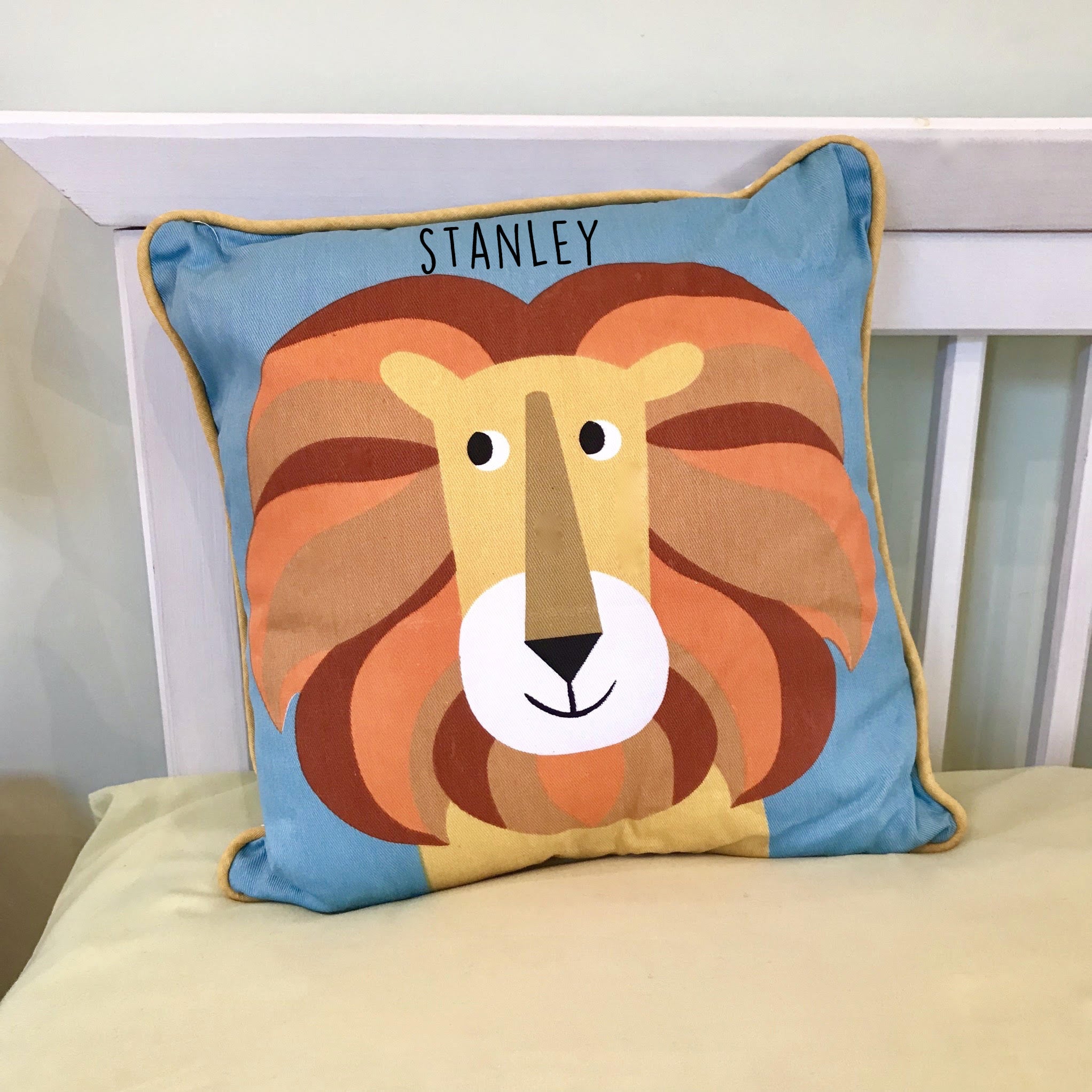 Personalised Lion Cushion Pink Pineapple Home & Gifts