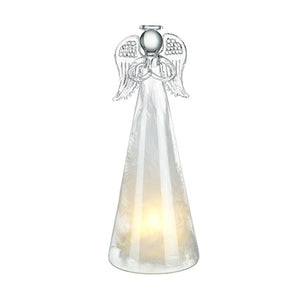 Glass Light Up Angel Decoration