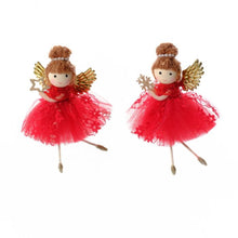 Christmas Hanging Fairy In Red Dress Decoration
