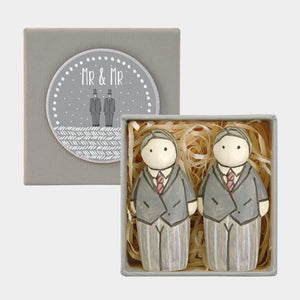 Wooden Handmade Wedding Groom & Groom