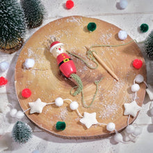 Christmas Wooden Knitting Doll Toy