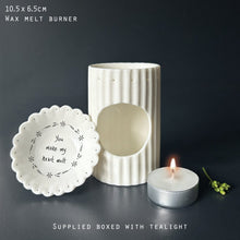 Wax Melt Porcelain Burner You Make My Heart Melt