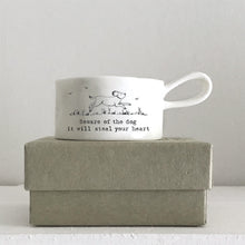 Porcelain T Light Holder With Dog