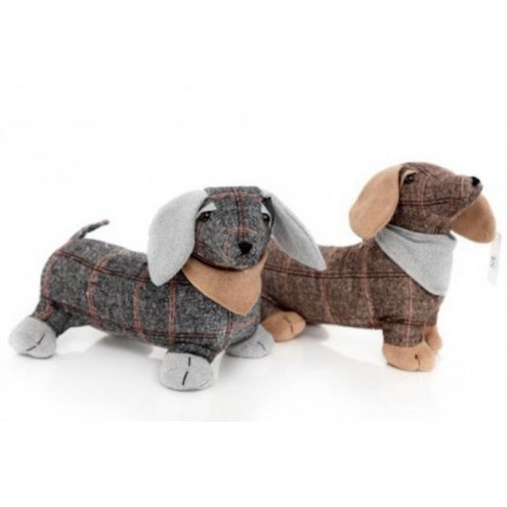 Dachshund Tartan Doorstop
