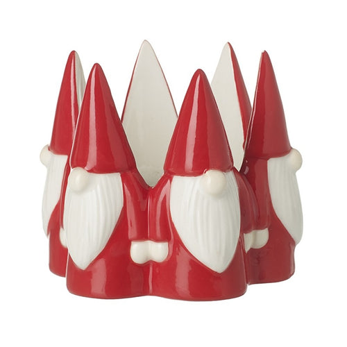 Ceramic Red Gonk Tea Light Holder