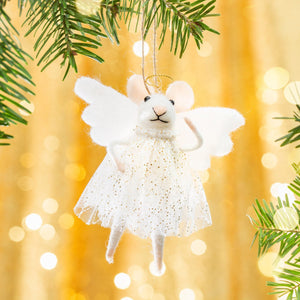 Christmas Felt Angel Mouse