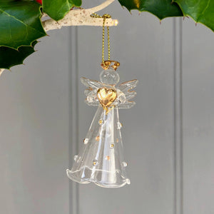 Handmade Angel With Gold Heart