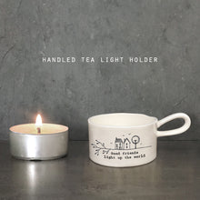 Porcelain T Light Holder-Good Friends