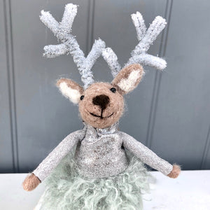 Christmas Reindeer In Space Boots