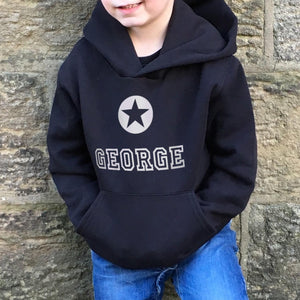Children's Personalised Hoodie Star