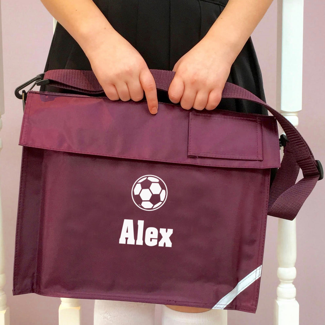 Personalised School Bag Football
