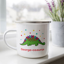 Personalised Enamel Dinosaurus Mug