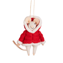 Christmas Mouse In Puffer Jacket Decoration