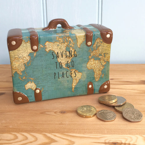 Suitcase Money Box