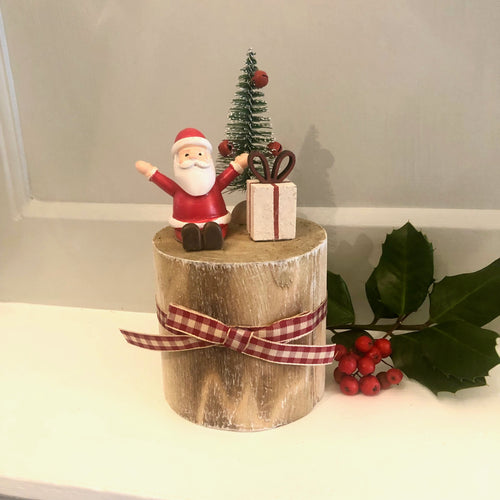 Christmas Santa And Tree Decoration