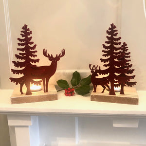 Red Stag T Light Holder