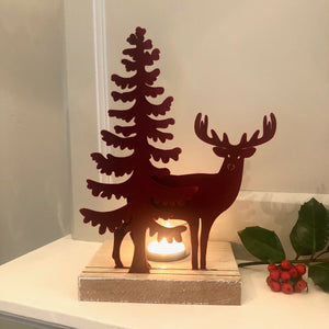 Red Stag T Light Holder