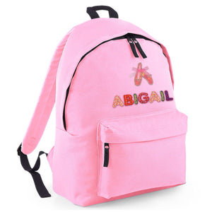Ballet Applique Personalised Backpack